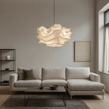 Lámpara de diseño colgante LED en metal con forma floral para salón