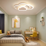 Lámpara de techo infantil nube moderna LED con luz suave para dormitorio