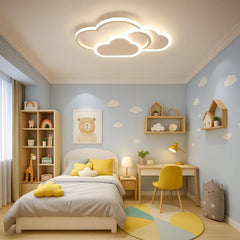 Lámpara de Techo Infantil en Forma de Nube LED Regulable para Dormitorio