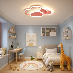 Lámpara de Techo Infantil en Forma de Nube LED Regulable para Dormitorio