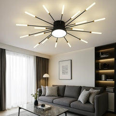 Lámpara de Techo LED Moderna con Forma de Fuegos Artificiales con Focos para Salón