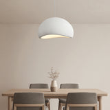 Lámpara colgante Japandi de resina con LED regulable en altura para comedor