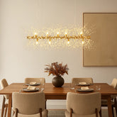 Lámpara Colgante Moderna de Cristal Estilo Diente de León para Comedor