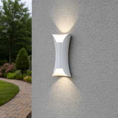 Aplique exterior bidireccional LED de metal diseño moderno para porche