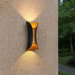 Aplique LED Exterior Bidireccional Moderno Curvo Impermeable Anticorrosión
