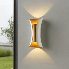 Aplique exterior bidireccional LED de metal diseño moderno para porche