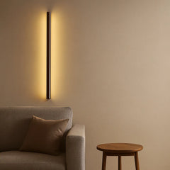 Aplique de Pared LED Moderno de Diseño Largo en Acabado Cepillado