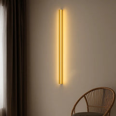Aplique Pared Lineal LED Minimalista De Metal Para Salón