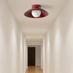 Lámpara de Techo LED Moderna de Metal Tipo Cuenco para Pasillo
