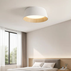 Lámpara de Techo LED Redonda Moderna con Diseño de Rayas para Dormitorio, Ø 46 cm