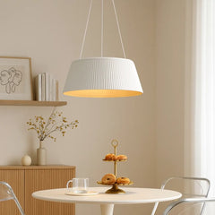 Lámpara Colgante Moderna Redonda de Diseño a Rayas LED para Comedor, Ø 46 cm