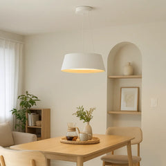 Lámpara Colgante Moderna Redonda de Diseño a Rayas LED para Comedor, Ø 46 cm