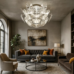 Lámpara de Techo LED Diseño Moderno en Forma de Cono de Pino para Sala