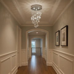 Lámpara de Techo Moderna de Cristal con Colgantes para Escaleras, 3 luces