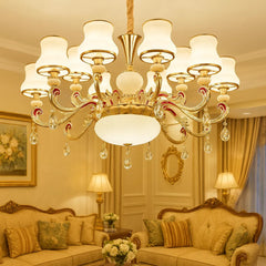 Lámpara Colgante de Cristal Estilo Europeo en Aleación de Zinc