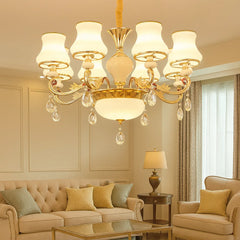 Lámpara Colgante de Cristal Estilo Europeo en Aleación de Zinc