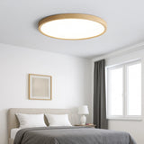 Plafón redondo para techo nórdico ultrafino con luz suave para dormitorio