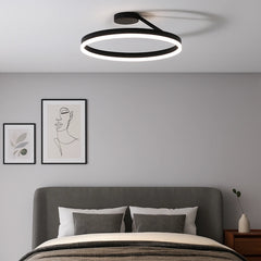Plafón circular moderno con LED regulable Ø 50 cm para dormitorio