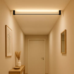 Lámpara de Techo LED Diseño Lineal Negro sin Parpadeo