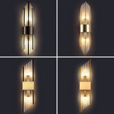 Aplique de pared de cristal moderno LED de diseño elegante para salón