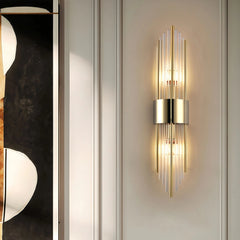 Aplique de pared de cristal moderno LED de diseño elegante para salón