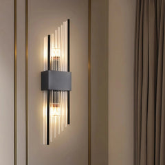 Aplique de pared de cristal moderno LED de diseño elegante para salón