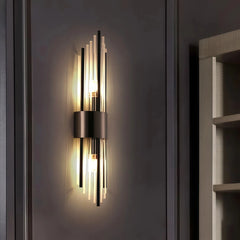 Aplique de pared de cristal moderno LED de diseño elegante para salón