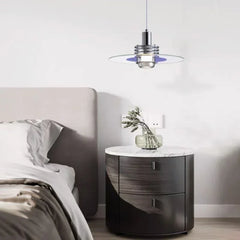 Luz colgante de dormitorio moderno de un solo jefe circular