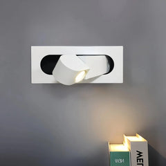 Aplique de lectura LED giratorio metálico para dormitorio