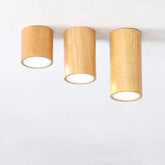 Downlight LED de superficie en madera nórdico para pasillo