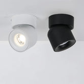 Foco orientable de techo LED moderno de metal para salón