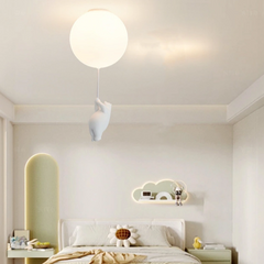 Lámpara de Techo Infantil LED de Diseño Blanco con Luz Suave