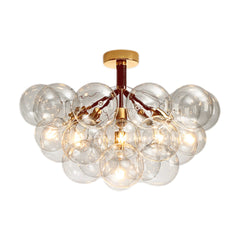 Lámpara de Techo de Vidrio con Diseño de Burbujas Creativas