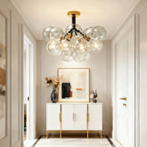 Lámpara de Techo de Vidrio con Diseño de Burbujas Creativas