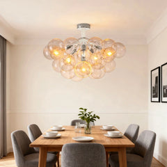 Lámpara de Techo de Vidrio con Diseño de Burbujas Creativas