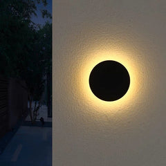 Aplique exterior redondo moderno LED IP65 para porche