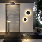 Aplique exterior redondo moderno LED IP65 para porche