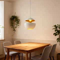 Lámpara colgante moderna diseño manzana para comedor con altura regulable