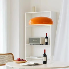 Lámpara colgante tipo campana moderna de metal regulable para comedor