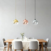 Lámpara Colgante Globo de Vidrio Moderna con Diseño Gradiente para Comedor