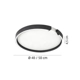 Plafón redondo LED de diseño moderno con luz suave para dormitorio