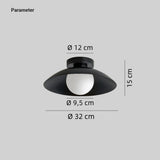 Lámpara de Techo LED Moderna de Metal Tipo Cuenco para Pasillo