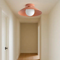 Lámpara de Techo LED Moderna de Metal Tipo Cuenco para Pasillo