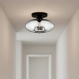 Lámpara De Techo De Vidrio Soplado LED Diseño Moderno 28 cm Pasillo