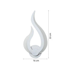Aplique de Pared LED Moderno con Forma de Llama para Dormitorio