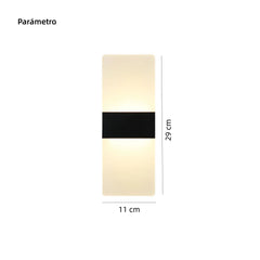 Aplique LED de Pared Interior Moderno en Acrílico para Salón