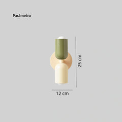 Aplique de Pared Bidireccional Nórdico en Dos Tonos para Salón
