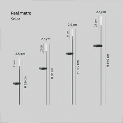 Luces solares para jardín LED IP65 modernas tipo caña