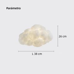 Aplique de Pared Nube LED Luz Suave para Dormitorio Infantil