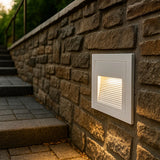 Aplique empotrable exterior moderno de metal con LED sensor de movimiento IP65 para escaleras